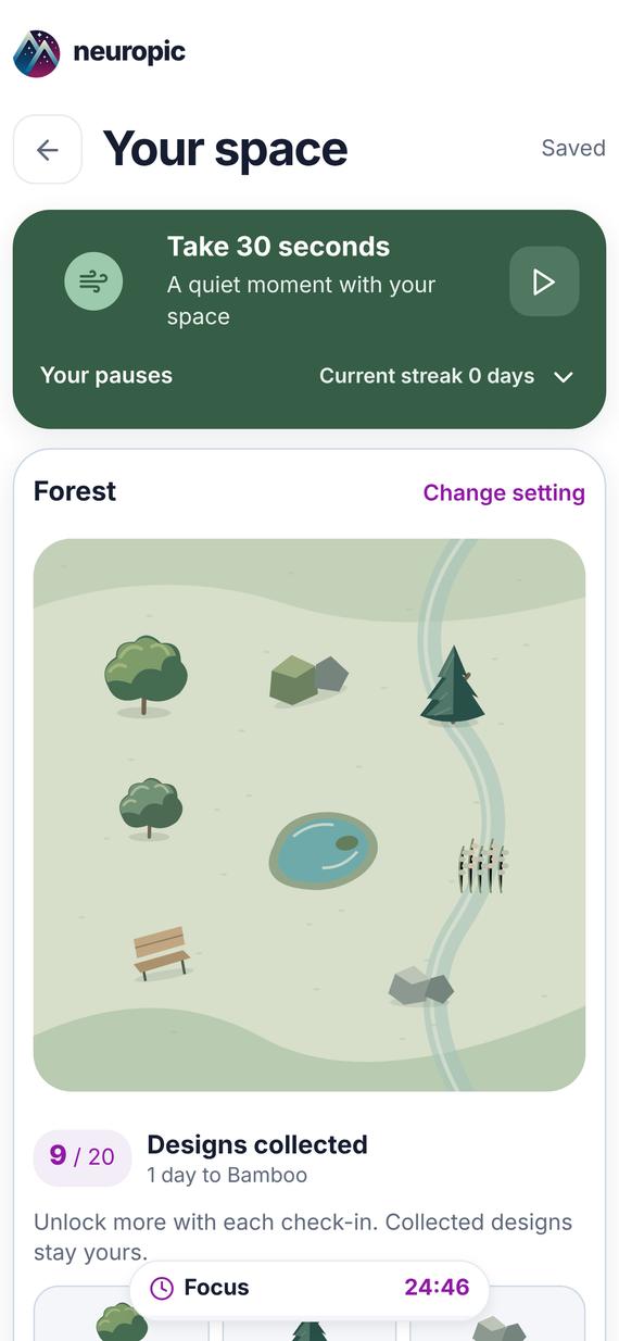 A forest space