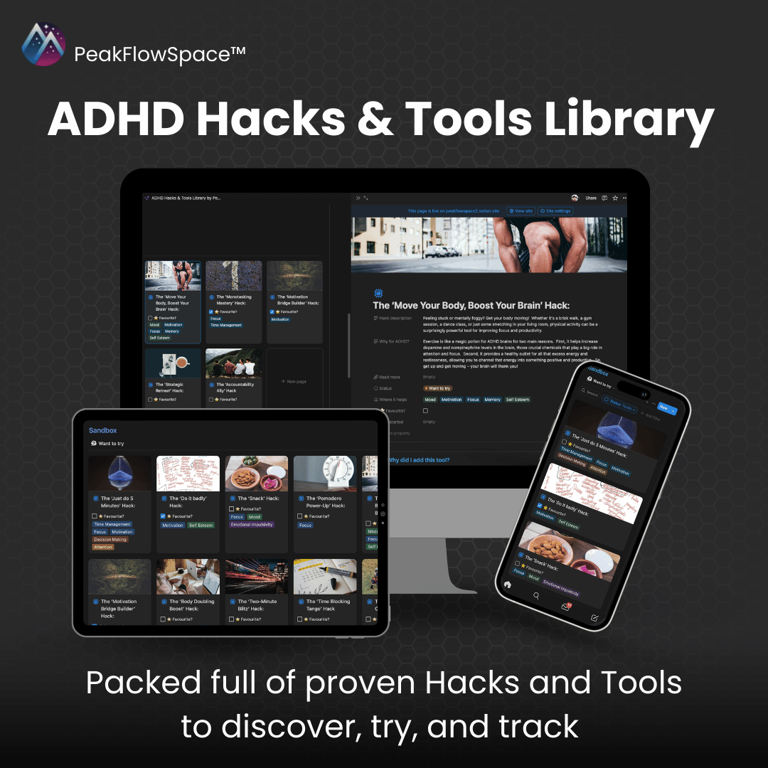 Neuro - Hacks Library - Proven Techniques - PeakFlowSpace