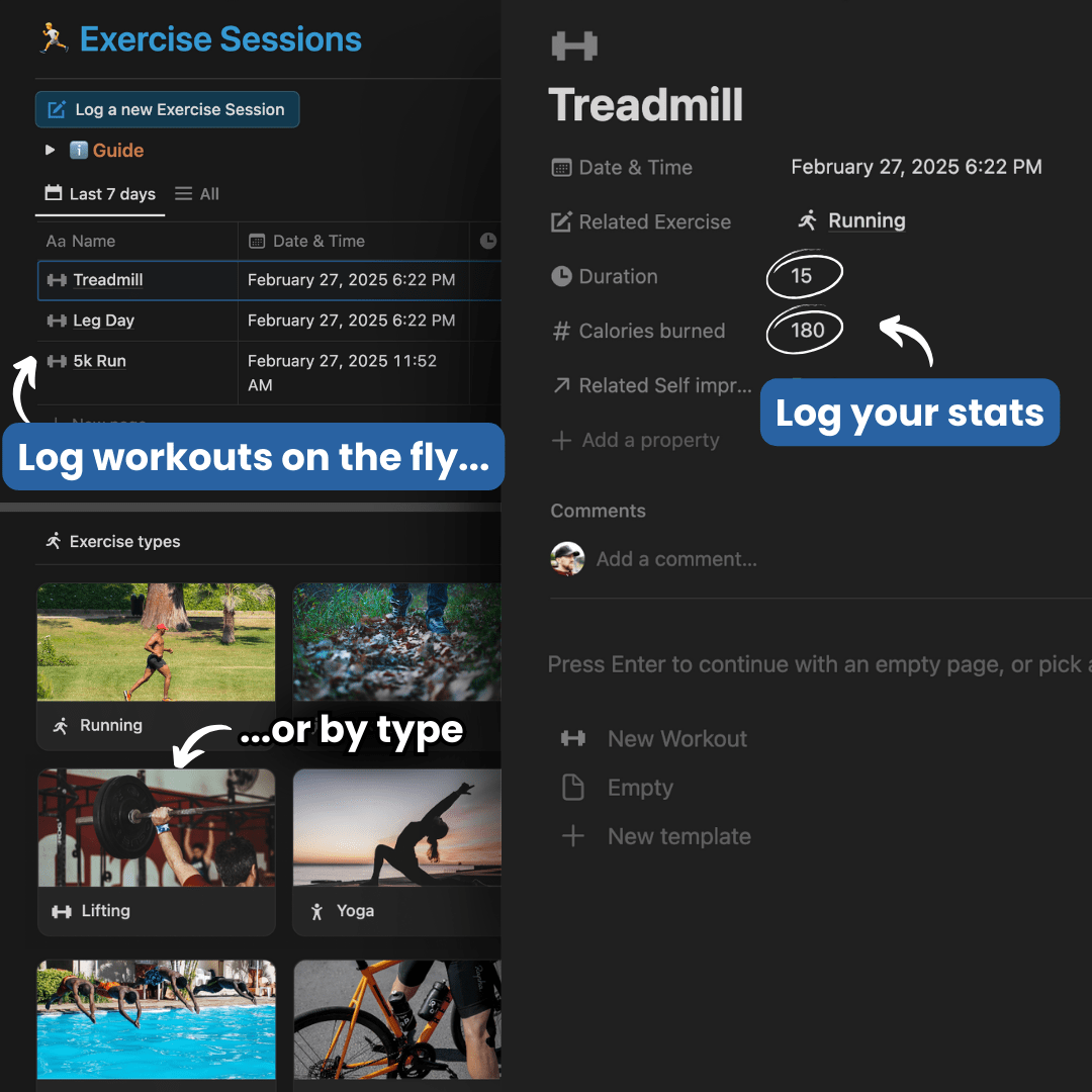 Health & Fitness Add - On - PeakFlowSpace