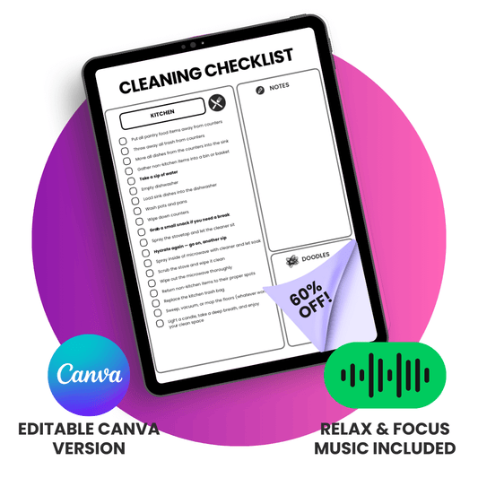PeakFlowSpace™ Cleaning Checklist - PeakFlowSpace