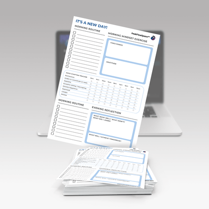 Printable Daily Mindset & Routine Sheet - PeakFlowSpace