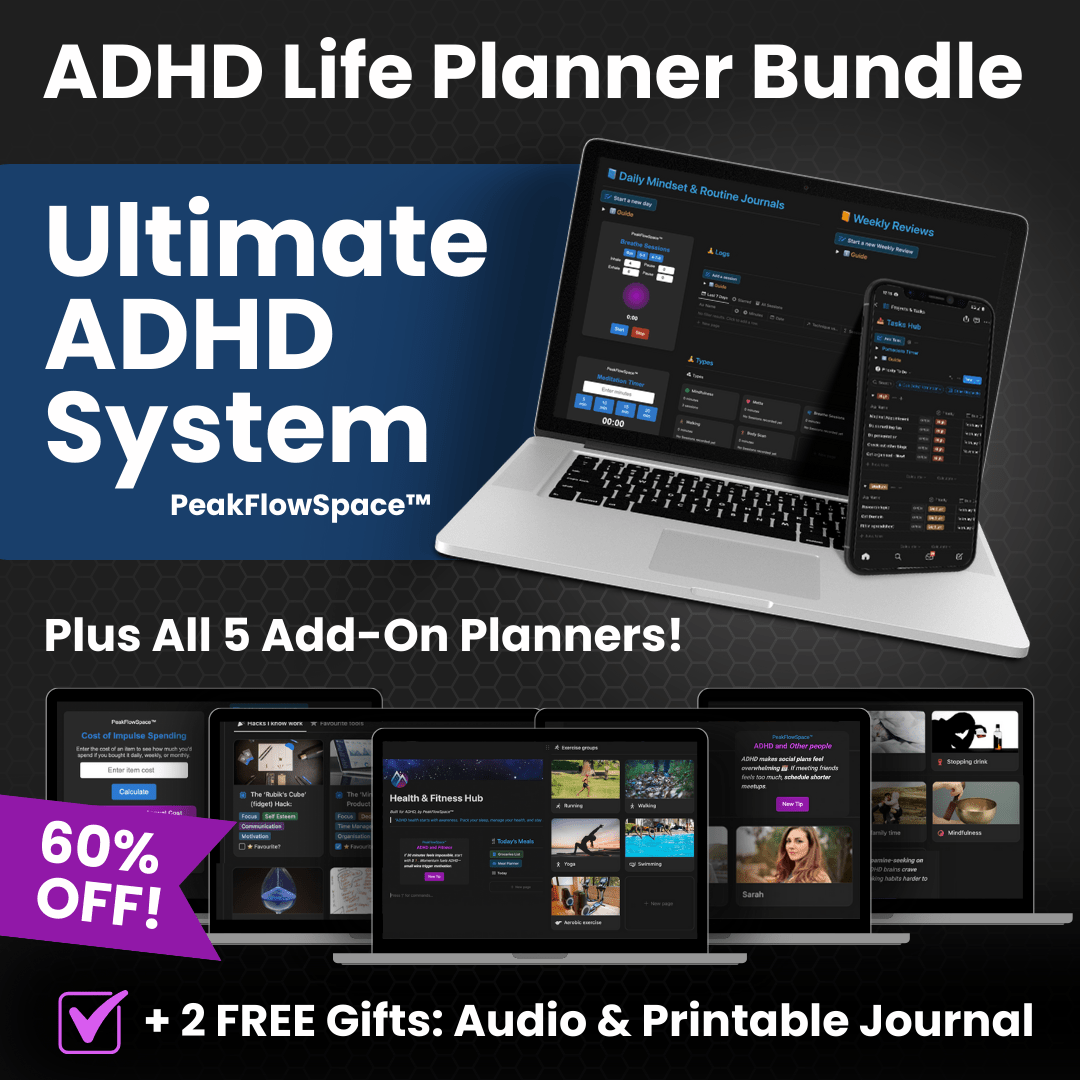 The PeakFlowSpace™ Bundle: Ultimate Planner + All Add - Ons - PeakFlowSpace