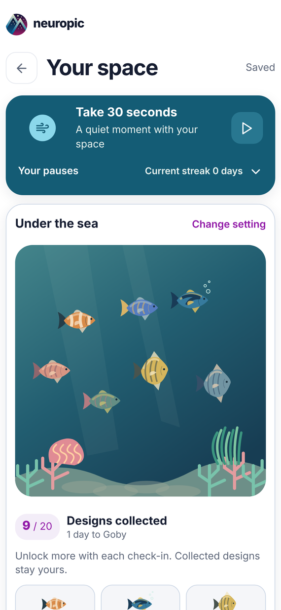 An under the sea space